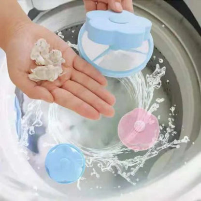 Washing Machine Hair Lint Filter Floating Pet Fur Lint Hair Removal Catcher Reusable Mesh Dirty Collection Pouch Cleaning Balls