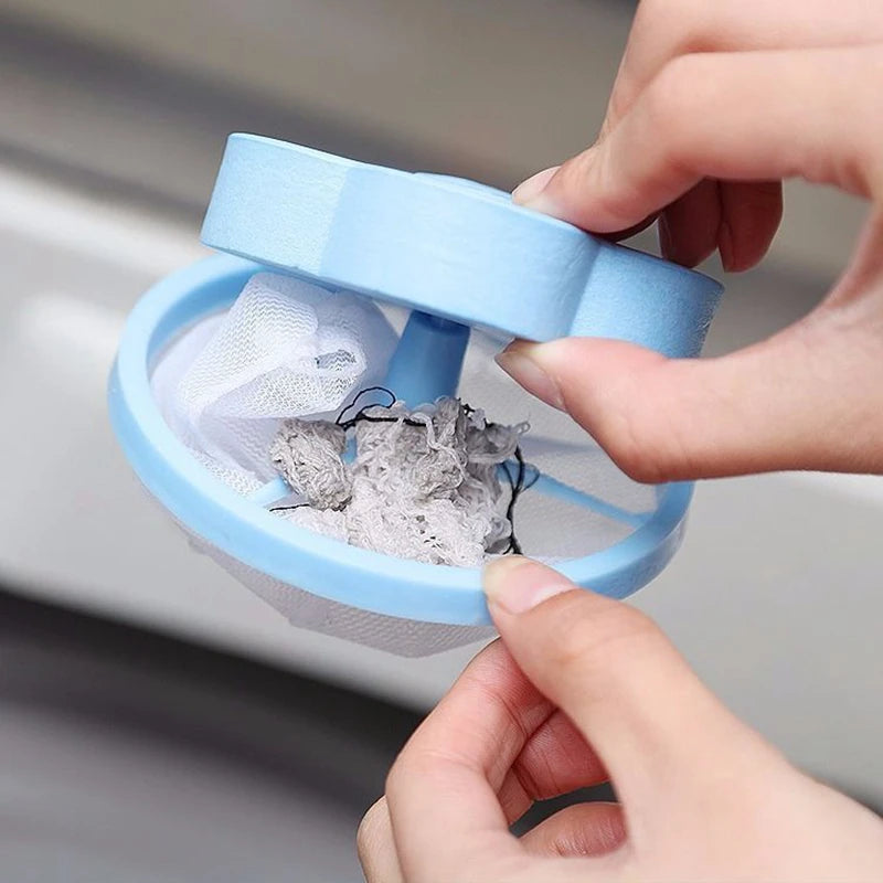 Washing Machine Hair Lint Filter Floating Pet Fur Lint Hair Removal Catcher Reusable Mesh Dirty Collection Pouch Cleaning Balls